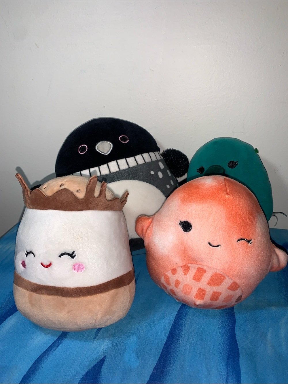 Squishmallows Plush - Loon Platypus S’more & Starfish - Set of 4